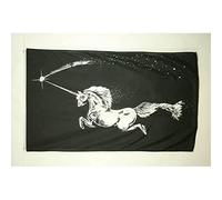 AZ FLAG - Black Unicorn Flag - 3x5 Ft - 100D Polyester Unicorn Banner with Two Metal Grommets - Fade Resistant - Vivid Colors - 3' x 5' Feet - 150x90 Cm
