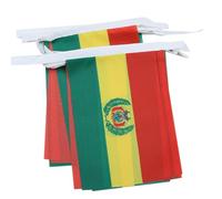 AZ FLAG - Bolivia Bunting Flag - 20 Ft Garland with 20 Small Bolivian Flags 8'' x 6'' - 100% Polyester String Pennant - 6 meters