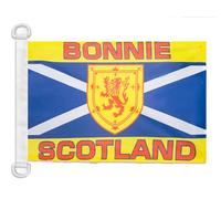 AZ FLAG Bonnie Scotland Nautical Flag 18'' x 12'', Scottish flags 30 x 45 cm, Banner 12x18 in for boat