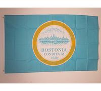 AZ FLAG - Boston City Flag - 2x3 Ft - 100D Polyester Massachusetts - Usa Banner with Two Metal Grommets - Fade Resistant - Vivid Colors - 2' x 3' Feet - 90x60 Cm