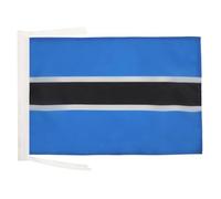 AZ FLAG - Botswana Flag - 18'' x 12'' - 100% Polyester Botswanan Small Banner with Two Cords - Fade Resistant - Vivid Colors - 18x12 in - 45x30 Cm