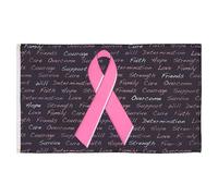 AZ FLAG Breast Cancer Inscriptions Flag 2' x 3' - Pink Ribbon flags 60 x 90 cm - Banner 2x3 ft