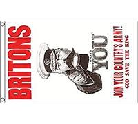AZ FLAG - Britons Lord Kitchener Wants You Flag - 3x5 Ft - 100D Polyester World War I Banner with Two Metal Grommets - Fade Resistant - Vivid Colors - 3' x 5' Feet - 150x90 Cm