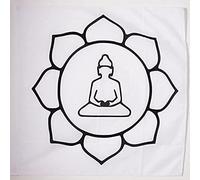 AZ FLAG - Buddha Lotus flower Flag - 3x3 Ft - 100% Polyester Buddhism Banner with Sleeve - Fade Resistant - Vivid Colors - 3' x 3' Feet - 90x90 Cm