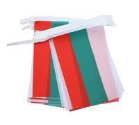 AZ FLAG - Bulgaria Bunting Flag - 20 Ft Garland with 20 Small Bulgarian Flags 8'' x 6'' - 100% Polyester String Pennant - 6 meters