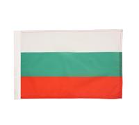 AZ FLAG - Bulgaria Flag - 18'' x 12'' - 100% Polyester Bulgarian Small Banner with Sleeve - Fade Resistant - Vivid Colors - 18x12 in - 45x30 Cm