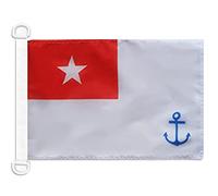 AZ FLAG - Burma Naval Ensign Nautical Flag - 18'' x 12'' - For Outdoor and Boat - Myanmar - Burmese War Banner Knitted Polyester with Two Plastic Rings - Vivid Colors - 12x18 in - 45x30 Cm