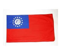 AZ FLAG - Burma Old Flag - 3x5 Ft - 100D Polyester Former Burmese Banner with Two Metal Grommets - Fade Resistant - Vivid Colors - 3' x 5' Feet - 150x90 Cm