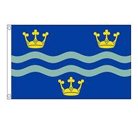 AZ FLAG - Cambridgeshire County Blue Flag - 2x3 Ft - 100D Polyester County Of Cambridge - England Banner with Two Metal Grommets - Fade Resistant - Vivid Colors - 2' x 3' Feet - 90x60 Cm