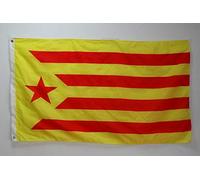 AZ FLAG - Catalonia Estelada Vermella Flag - 2x3 Ft - 100D Polyester Independentist Catalan Groga Banner with Two Metal Grommets - Fade Resistant - Vivid Colors - 2' x 3' Feet - 90x60 Cm
