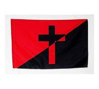 AZ FLAG - Christian anarchism Flag - 2x3 Ft - anarchist Banner with Sleeve - 100% Polyester - Fade Resistant - Vivid Colors - 2' x 3' Feet - 90x60 Cm