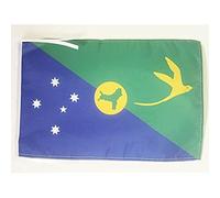 AZ FLAG - Christmas Island Flag - 18'' x 12'' - 100% Polyester Christmas Islander Small Banner with Two Cords - Fade Resistant - Vivid Colors - 18x12 in - 45x30 Cm