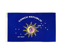AZ FLAG - Conch Republic Flag - 2x3 Ft - 100D Polyester Conch Republic Banner with Two Metal Grommets - Fade Resistant - Vivid Colors - 2' x 3' Feet - 90x60 Cm