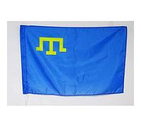 AZ FLAG - Crimean Tatars Flag - 3x5 Ft - Tatar Banner with Sleeve - 100% Polyester - Fade Resistant - Vivid Colors - 3' x 5' Feet - 150x90 Cm