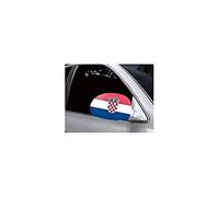 AZ FLAG - Croatia Car Mirror Flag - 2 Pieces - Polyester and Spandex Croatian Small Flag for Car mirrors - Elastic