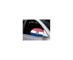 AZ FLAG - Croatia Car Mirror Flag - 2 Pieces - Polyester and Spandex Croatian Small Flag for Car mirrors - Elastic