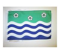 AZ FLAG - Cumberland county Flag - 18'' x 12'' - 100% Polyester County of Cumberland - England Small Banner with Two Cords - Fade Resistant - Vivid Colors - 18x12 in - 45x30 Cm