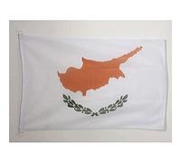 AZ FLAG - Cyprus Flag - 2x3 Ft - For Outdoor - Cypriot Banner Knitted Polyester with Two Plastic Rings - Fade Resistant - Vivid Colors - 2' x 3' Feet - 90x60 Cm