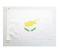 AZ FLAG - Cyprus Nautical Flag - 18'' x 12'' - For Outdoor and Boat - Cypriot Banner Knitted Polyester with Two Plastic Rings - Vivid Colors - 12x18 in - 45x30 Cm