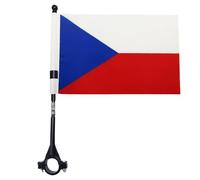AZ FLAG Czech Republic Bike Flag 21x15 cm Light Polyester Plastic Pole