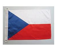 AZ FLAG Czech Republic Boat Flag 45x30 cm Mesh Polyester Plastic Rings