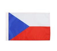 AZ FLAG - Czech Republic Flag - 18'' x 12'' - 100% Polyester Czech Small Banner with Sleeve - Fade Resistant - Vivid Colors - 18x12 in - 45x30 Cm