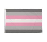 AZ FLAG - Demigirl Pride Flag - 3x5 Ft - 100D Polyester Lgbt Demigender Banner with Two Metal Grommets - Fade Resistant - Vivid Colors - 3' x 5' Feet - 150x90 Cm