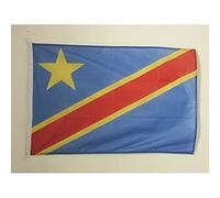 AZ FLAG Democratic Republic of the Congo Boat Flag 90x60 cm Plastic Rings | Outdoor and marine use Congolese 2x3 ft boat flag weather resistant with double stitched seams and reinforced edges