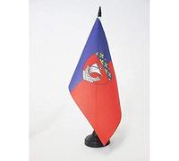 AZ FLAG Department of Paris Table Flag 5'' x 8'' - Paris Office Decoration 100% Polyester 21 x 14 cm - Mini Desk Flag with Pole and Black Plastic Base