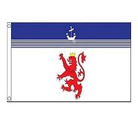 AZ FLAG - Devon County With Lion Flag - 3x5 Ft - 100D Polyester County Of Devon - England Banner with Two Metal Grommets - Fade Resistant - Vivid Colors - 3' x 5' Feet - 150x90 Cm