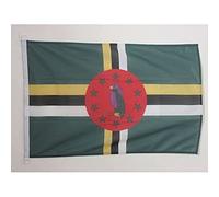 AZ FLAG - Dominica Flag - 2x3 Ft - For Outdoor - Dominican Banner Knitted Polyester with Two Plastic Rings - Fade Resistant - Vivid Colors - 2' x 3' Feet - 90x60 Cm