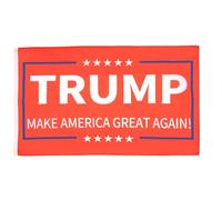 AZ FLAG - Donald Trump Red Flag - 2x3 Ft - 100D Polyester Us President Banner with Two Metal Grommets - Fade Resistant - Vivid Colors - 2' x 3' Feet - 90x60 Cm