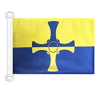 AZ FLAG Durham New county Nautical Flag 18'' x 12'', County of Durham, England flags 30 x 45 cm, Banner 12x18 in for boat