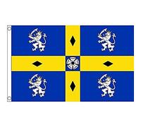 AZ FLAG - Durham Old County Flag - 3x5 Ft - 100D Polyester County Of Durham - England Banner with Two Metal Grommets - Fade Resistant - Vivid Colors - 3' x 5' Feet - 150x90 Cm