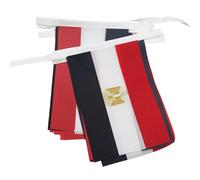 AZ FLAG Egypt Bunting 6 m 20 flags Light Polyester 21x15 cm