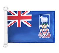 AZ FLAG - Falkland Islands Nautical Flag - 18'' x 12'' - For Outdoor and Boat - Malvinas Banner Knitted Polyester with Two Plastic Rings - Vivid Colors - 12x18 in - 45x30 Cm
