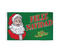 AZ FLAG - Feliz Navidad Flag - 3x5 Ft - 100D Polyester Merry Christmas Banner with Two Metal Grommets - Fade Resistant - Vivid Colors - 3' x 5' Feet - 150x90 Cm