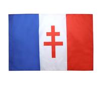 AZ FLAG - France General De Gaulle Flag - 2x3 Ft - French resistance Banner with Sleeve - 100% Polyester - Fade Resistant - Vivid Colors - 2' x 3' Feet - 90x60 Cm