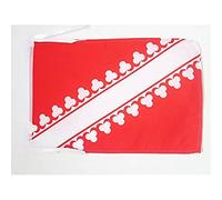 AZ FLAG - French Department of Bas-Rhin Flag - 18'' x 12'' - 100% Polyester Basse-Alsace Small Banner with Two Cords - Fade Resistant - Vivid Colors - 18x12 in - 45x30 Cm