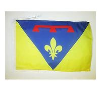 AZ FLAG - French Department of Bouches du Rhône Flag - 18'' x 12'' - 100% Polyester France Small Banner with Two Cords - Fade Resistant - Vivid Colors - 18x12 in - 45x30 Cm