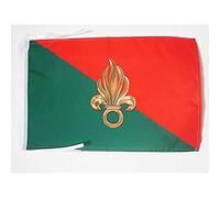 AZ FLAG - French Foreign Legion Flag - 18'' x 12'' - 100% Polyester Army of France Small Banner with Two Cords - Fade Resistant - Vivid Colors - 18x12 in - 45x30 Cm