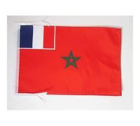 AZ FLAG French protectorate in Morocco 1912-1956 Flag 45x30 cm Cords