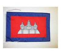 AZ FLAG French Protectorate of Cambodia 1863-1953 Flag 45x30 cm Cords