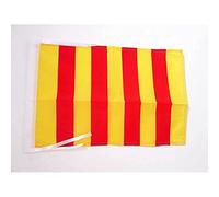 AZ FLAG - French Province of Foix Flag - 18'' x 12'' - 100% Polyester France - County of Foix Small Banner with Two Cords - Fade Resistant - Vivid Colors - 18x12 in - 45x30 Cm