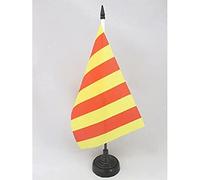 AZ FLAG - French Province of Provence Table Flag 5'' x 8'' - County of Provence Office Flag 100% Polyester 21 x 14 cm - Mini Desk Flag with 10'' Pole and Black Plastic Base