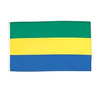 AZ FLAG - Gabon Flag - 3x5 Ft - Light Polyester Gabonese Banner with Two Brass Eyelets - Fade Resistant - Vivid Colors - 3' x 5' Feet - 150x90 Cm