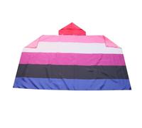 AZ FLAG - Genderfluid pride Body Flag - 3x5 Ft - LGBT Genderqueer Cap Flag - 100% Polyester with Inegrated Sleeves and Hood - Vivid Colors - 3' x 5' Feet - 150x90 Cm
