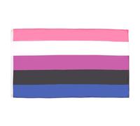 AZ FLAG - Genderfluid Pride Flag - 2x3 Ft - 100D Polyester Lgbt Genderqueer Banner with Two Metal Grommets - Fade Resistant - Vivid Colors - 2' x 3' Feet - 90x60 Cm