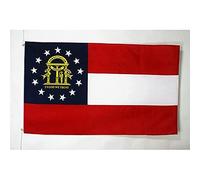 AZ FLAG - Georgia Flag - 3x5 Ft - Light Polyester Us State Of Georgie Banner with Two Brass Eyelets - Fade Resistant - Vivid Colors - 3' x 5' Feet - 150x90 Cm
