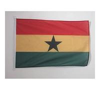 AZ FLAG - Ghana Nautical Flag - 18'' x 12'' - For Outdoor and Boat - Ghanaian Banner Knitted Polyester with Two Plastic Rings - Vivid Colors - 12x18 in - 45x30 Cm